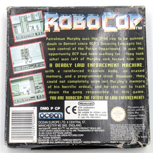 Robocop - Complete In Box (UKV) - Gameboy Original (B Grade) (Used)